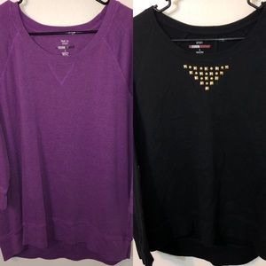(2) Women's L Style&Co Sport Sweatshirts